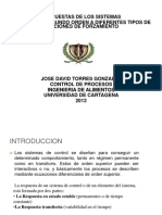 101155830 CONTROL de PROCESOS Sistemas Dinamicos de Primer y Segundo Oden