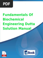 Fundamentals of Biochemical Engineering Dutta Solution Manual