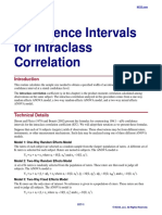 Confidence Intervals For Intraclass Correlation