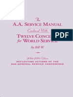 The A.A. Service Manual Combined With Twelve Concepts For World Service