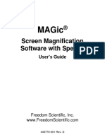 MAGic-Screen Magnification Software With Speech Users-Guide