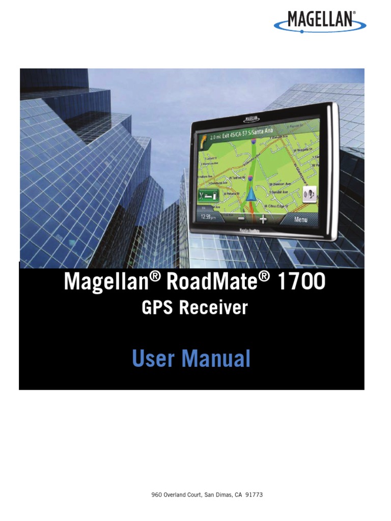 Magellan Road Mate 1700 User Manual PDF | PDF | Electromagnetic ...