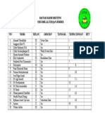 Daftar Hadir Osis