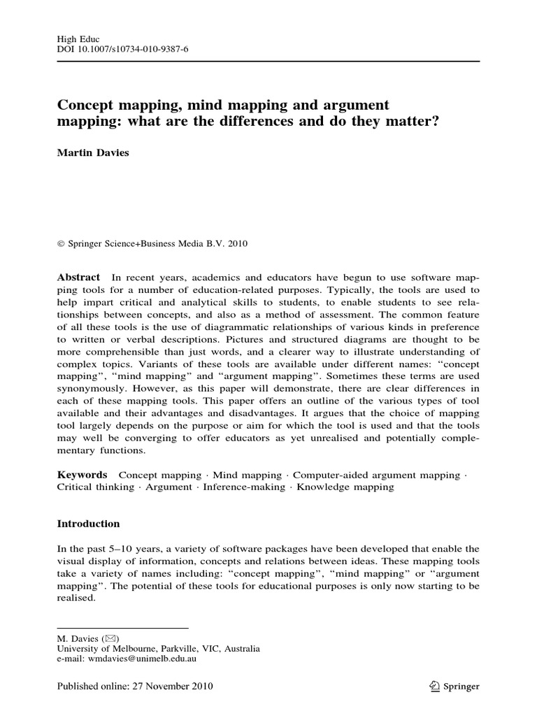 Mind Concept Argument Mapping PDF | PDF | Argument | Concept