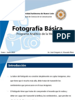 FOTOGRAFA. Programa Analitico