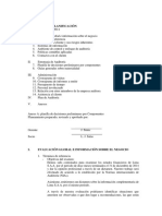 Estrategia, Plan de Auditoria 2016-I