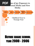Download Timeline of My Exposure to Traditional Media and New Media by Alexander Nana SN353812104 doc pdf