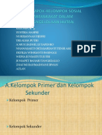 Kelompok-Kelompok Sosial Masyarakat Dalam Pengelolaan Hutan