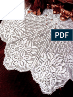 Carpeta Flores Crochet Filet