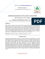 Antibacterial Properties of Anthocephalus Cadamba Fruits PDF