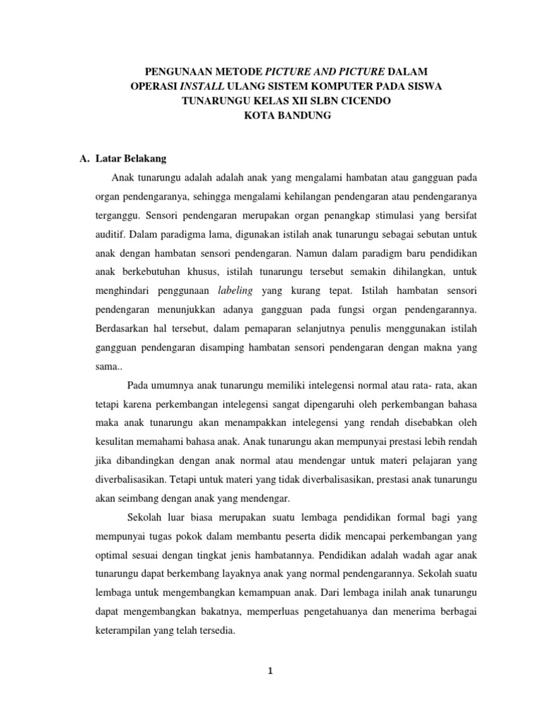 Proposal | PDF | Karier & Perkembangan | Komputer