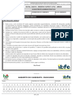 Ibfc 2016 Ebserh Assistente Administrativo Hupest Ufsc Prova