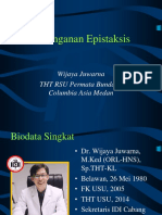 Clinical Mentoring 5 Penanganan Epistaksis Oleh Dr. Wijaya Juwarna SP - THT KL