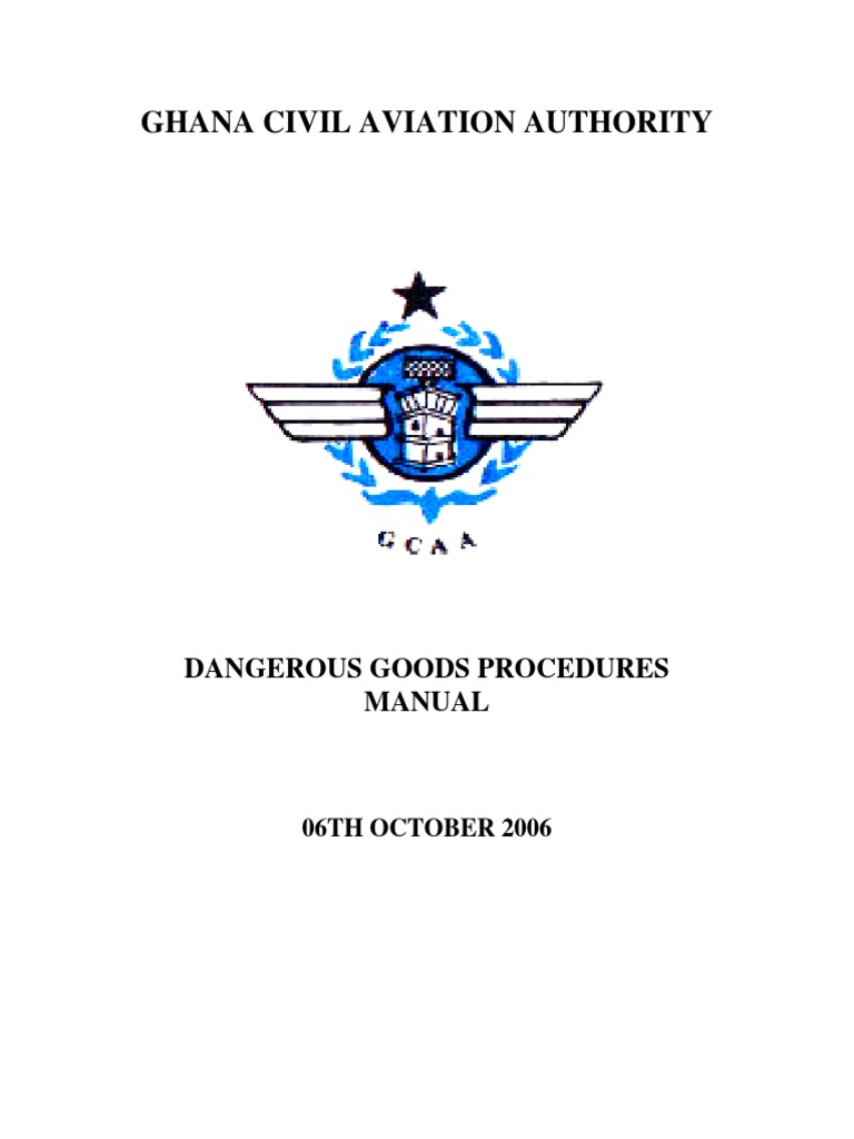 Dangerous Goods Procedures Manual PDF PDF Dangerous Goods Cargo