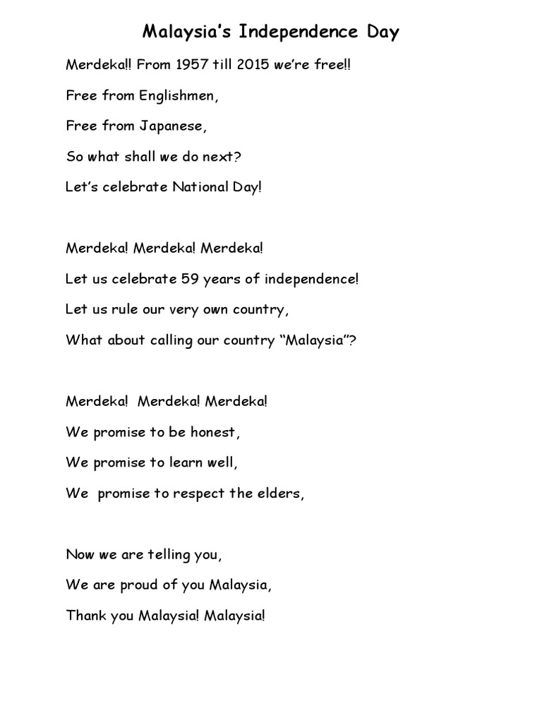 Malaysia Independence Day | PDF