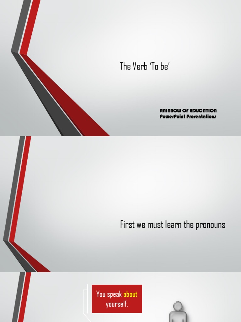 Understanding the Verb 'To Be' | PDF | Rules | Language Mechanics