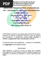 BENEFÍCIOS PREVIDENCIÁRIOS