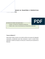 Fundamentos Da Integração Regional O Mercosul - Módulo IV