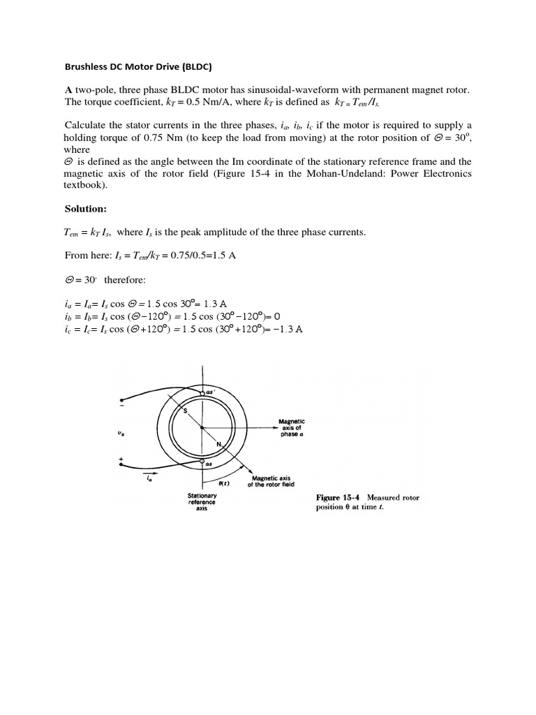 BLDC Motor Drive and PWM Control Analysis | PDF | Power Electronics ...