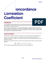Lin's Concordance Correlation Coefficient