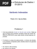 Aula 7 - Variáveis Indexadas