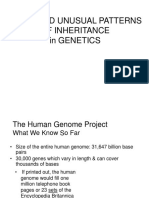 Usual and Unusual Patterns Inheritance 2011 Notes