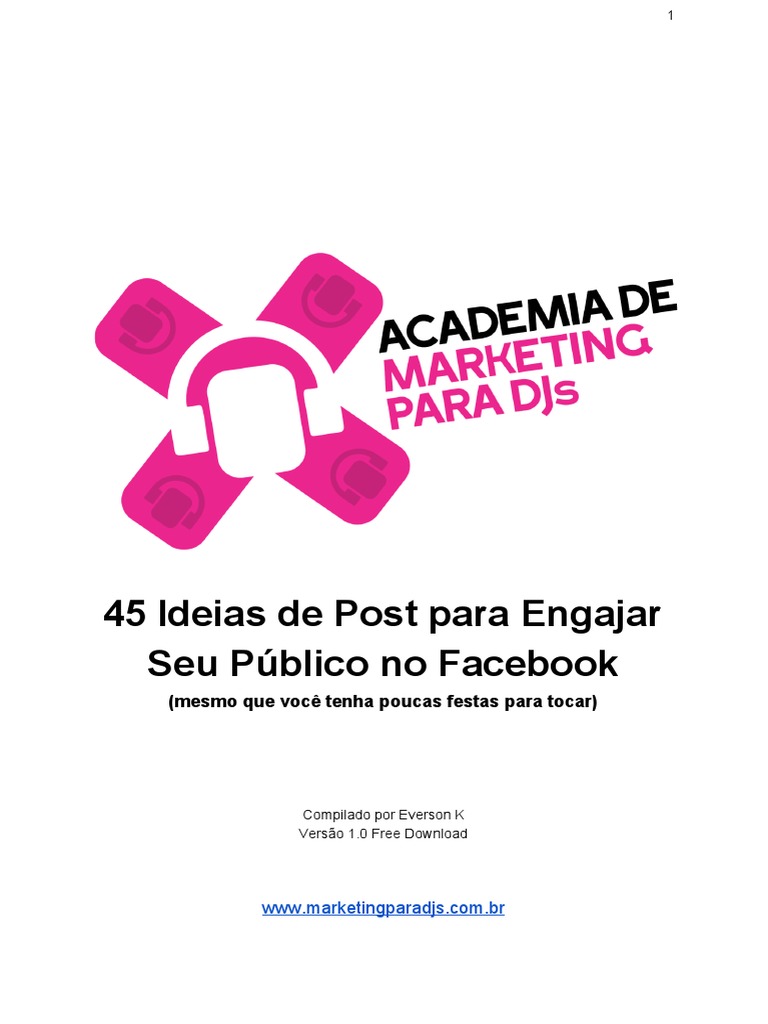 Amd - 45 Ideias de Post para Facebook - Freedownload | PDF | DJ | Facebook