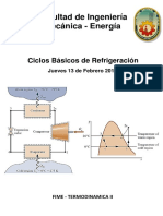 Ciclos de Refrigeración - Problemas a Resolver