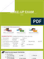 Make-Up Exam 2-Level I
