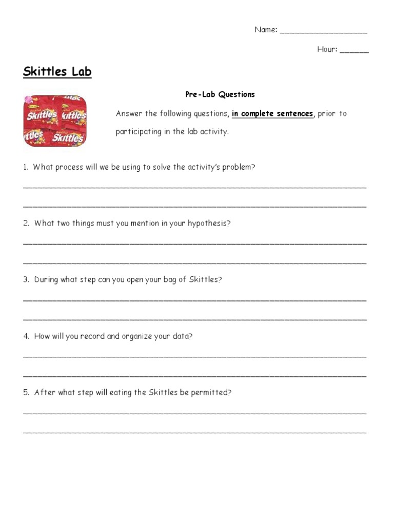 Skittles Lab: Scientific Method Guide | PDF | Scientific Method | Cognition