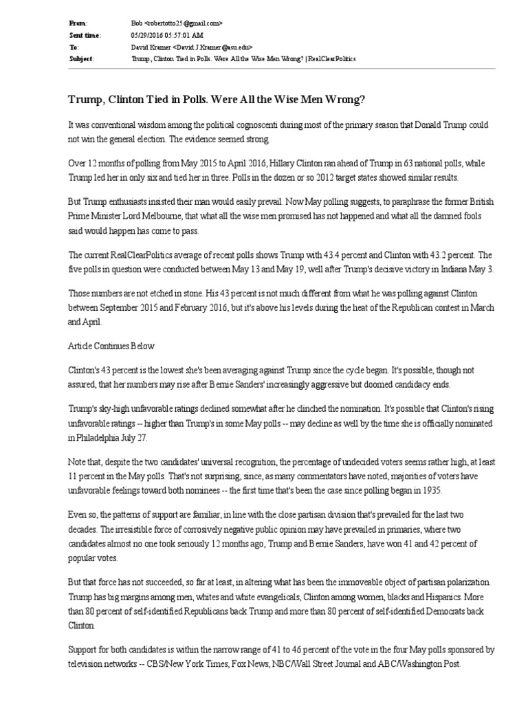 Clinton 4 | PDF | Hillary Clinton | American Government