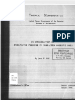 Hilf 1956 an Investigation of Pore-water Pressure in Compacted Cohesive Soils