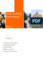 India: Setting The Context: GEOL 352 - Fall 2014 September 17, 2014 Veronica Sosa-Gonzalez