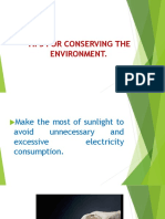 Tips For Conserving The Environment