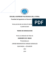 Evaluacion de Un Circuito de Molienda y Clasificacion