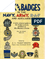 Rank and badges in the Navy, Army, RAF and Auxiliaries