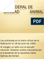 Ley Federal de Sanidad Animal