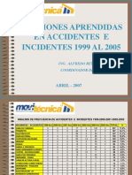 Lecciones Aprendidas Accidentes