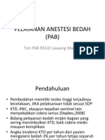 Sosialisasi Pelayanan Anestesi Bedah (Pab)