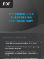 Psychology in The Philippines and PsycHology Today