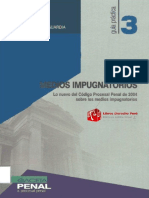 MEDIOS IMPUGNATORIOS Lo Nuevo Del Código Procesal Penal de 2004 Sobre Los Medios Impugnatorios