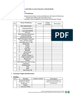 Check List Pelayanan Balita Gizi Buruk