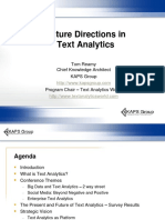 Keynote Presentation Future Directions in Text Analytics