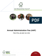 FSC-POL-20-005 V2-3 EN - Annual Administration Fee 2016