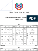 Class Timetable