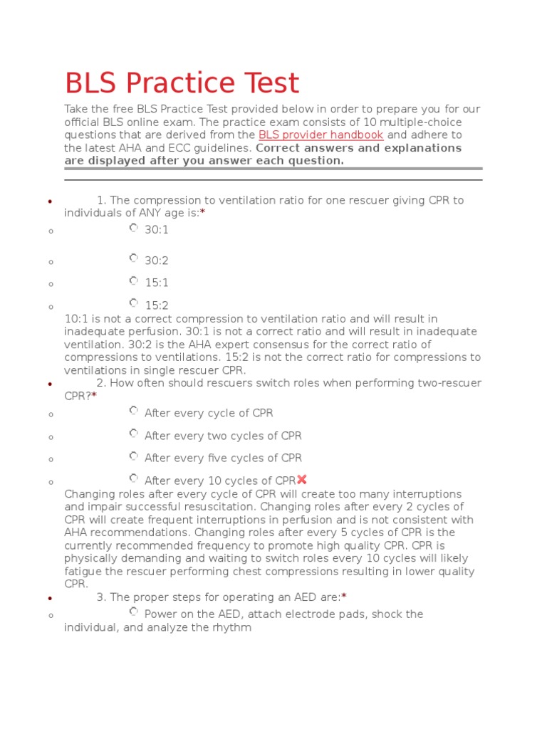 Bls Practice 1 Cardiopulmonary Resuscitation Cardiac Arrest