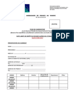 Fiche Candidature Mobilite 2017