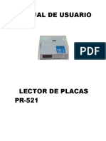 BIO CIE LectorPlacas Manual - PR-521 - (100702)