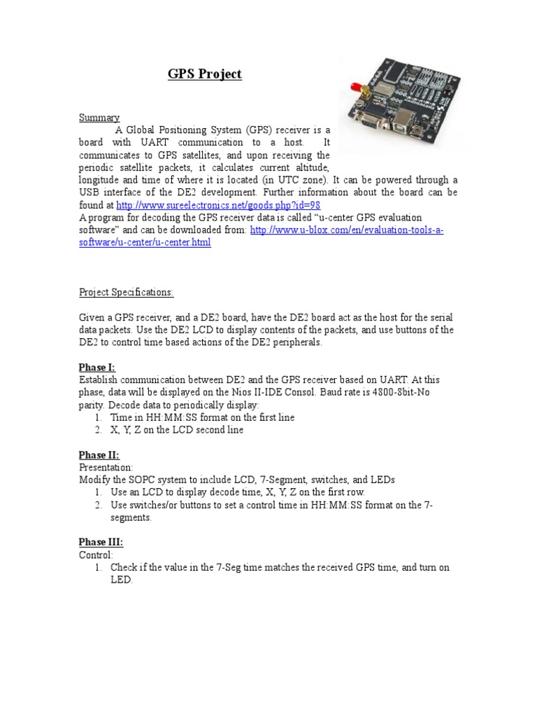 GPS Project: Software/u-Center/u-Center - HTML | PDF