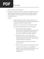 Major Phases of Audit